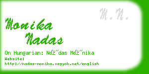 monika nadas business card